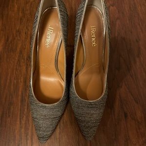 J.Renee Embellished-Heel Pointed-Toe Pumps-Ginesia